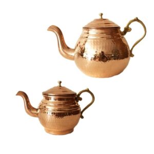 波斯铜双层茶壶 耐用锤花款 Vira