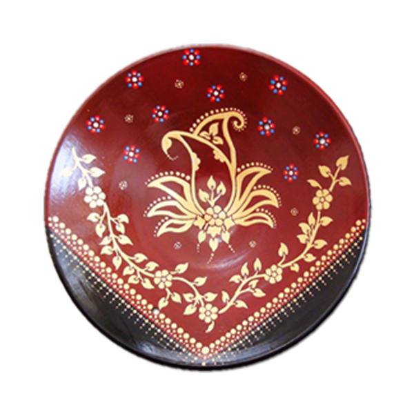 Main image of 装饰陶瓷盘 手绘 Zereshki（酸石榴红）