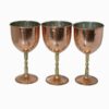 Thumbnail 2: 3件套手工波斯铜红酒杯 – 锤纹款 Narges