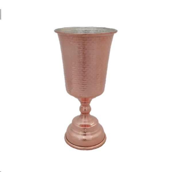 Main image of 手工波斯铜红酒杯 – 锤纹款 Tulip