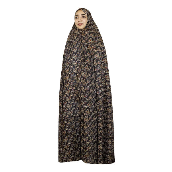 伊朗文化罩袍 女士 – 彩色，适合日常使用及祈祷，深棕色