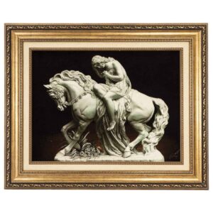 手工结波斯图案地毯，塔布里兹出品，浮雕 Lady Godiva 图案