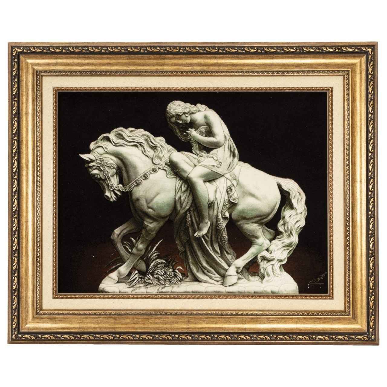 Main image of 手工结波斯图案地毯，塔布里兹出品，浮雕 Lady Godiva 图案