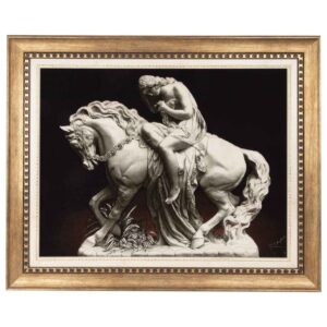 手工结波斯图案地毯，塔布里兹出品，浮雕 Lady Godiva