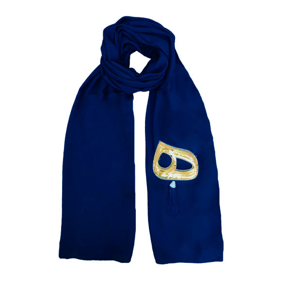 Main image of 波斯深蓝披肩 带 Hich 书法