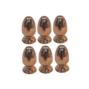 6 件套波斯铜盐和胡椒瓶 Egg Design