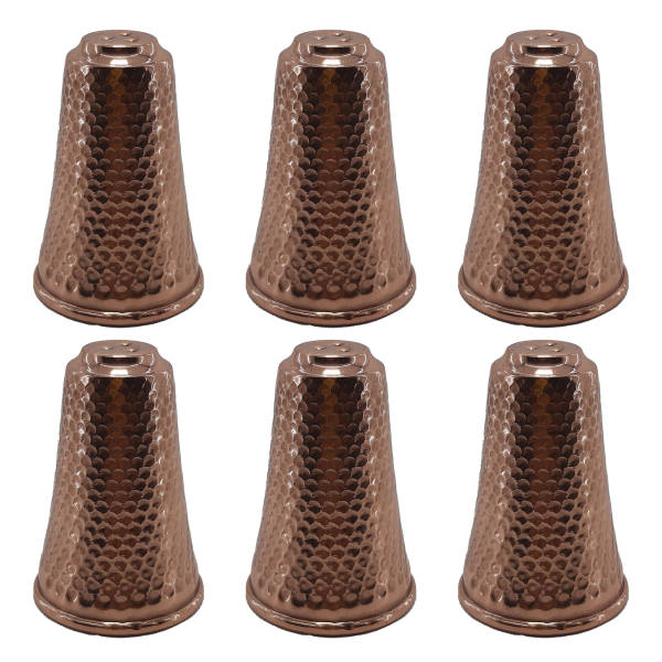 6 件套波斯铜盐和胡椒瓶 Mountain