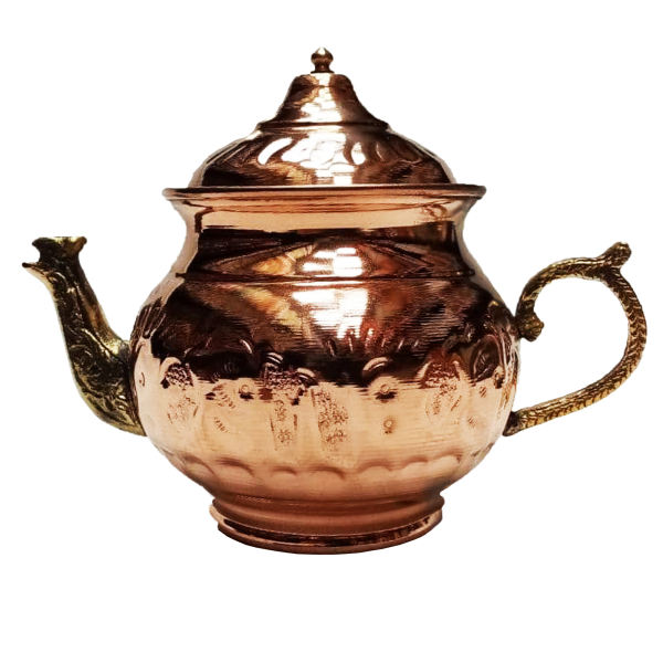 Main image of 波斯铜茶壶 手工锤花款 雕刻款