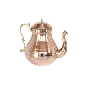 波斯铜茶壶 手工锤花款 光泽款