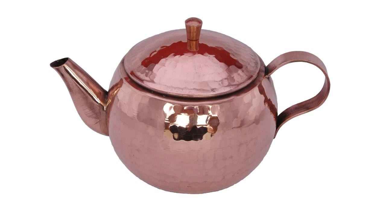 波斯铜茶壶 手工锤花款 紫色款