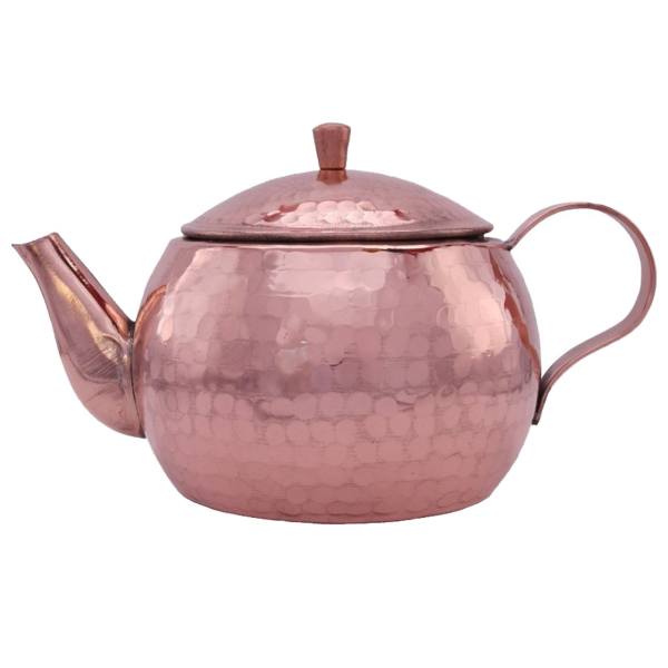 Main image of 波斯铜茶壶 手工锤花款 紫色款