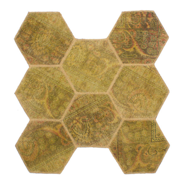 Main image of 复古波斯手工结拼布地毯 Beehive