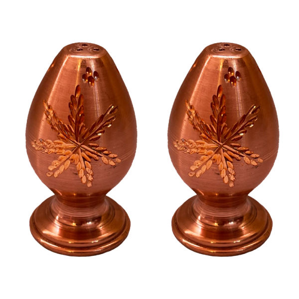 2 件套波斯铜盐和胡椒瓶 Gandom