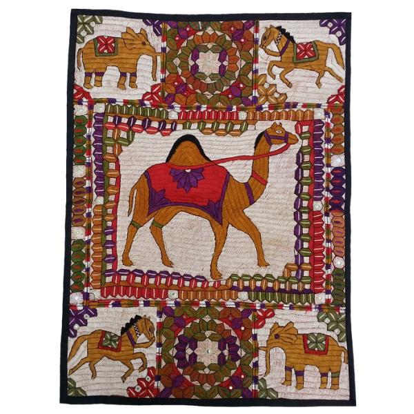 Main image of 手工刺绣桌布 —— 几何款