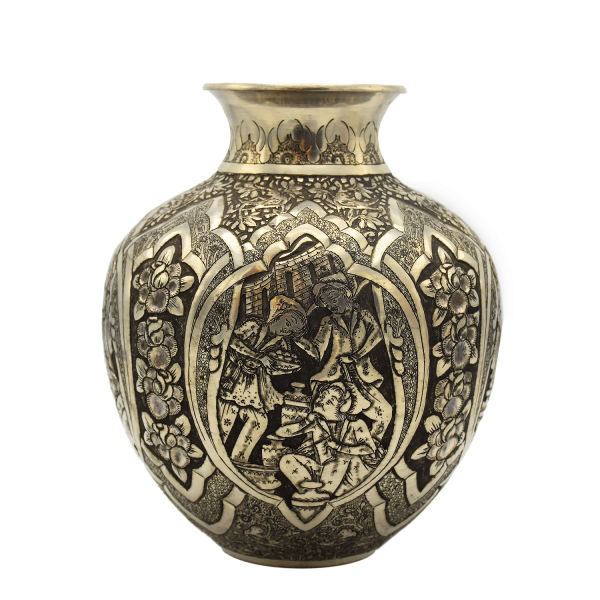 Main image of 波斯手工雕刻铜花瓶 – 装饰 Leili & Majnoon 款