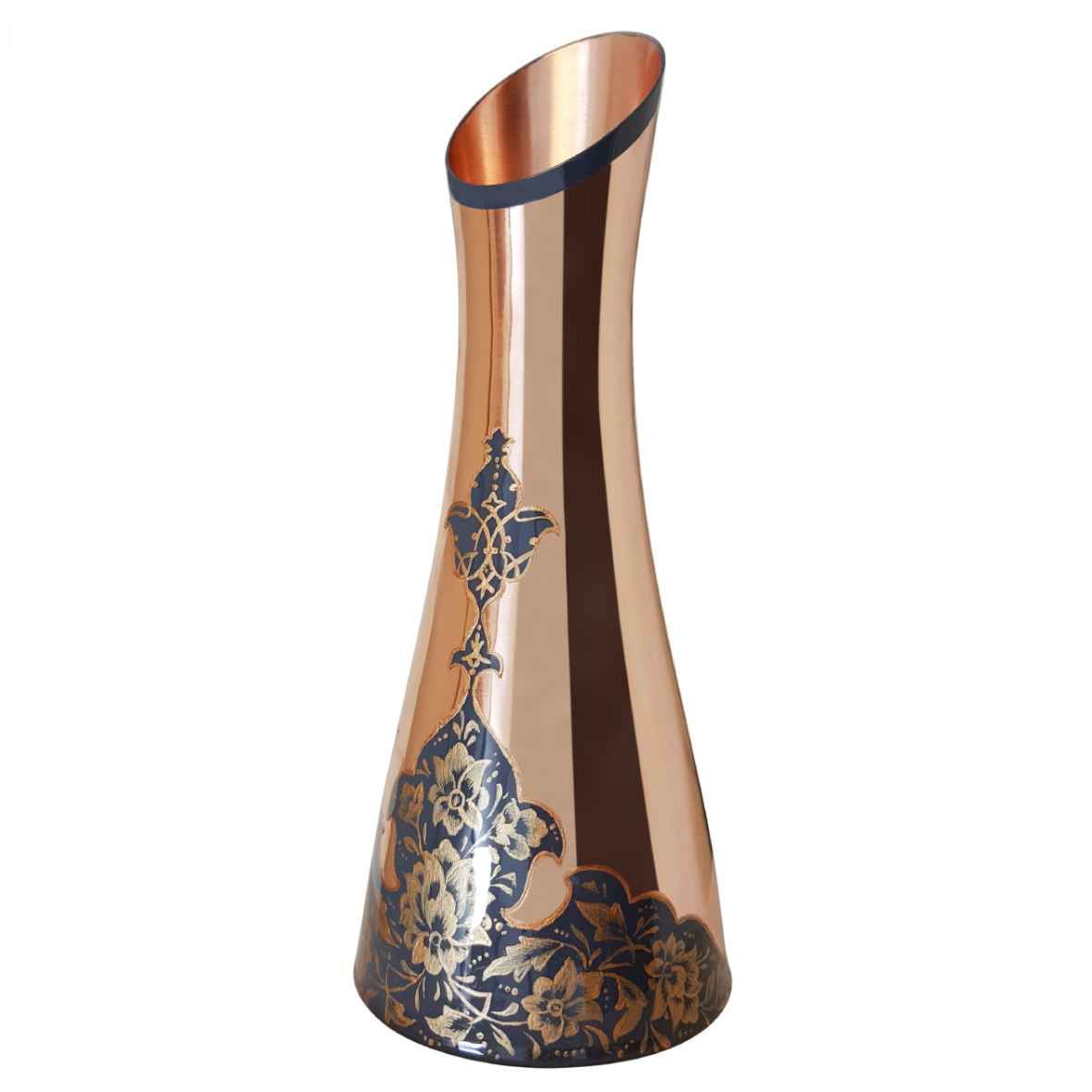 手工锤纹装饰铜花瓶 Rosedis