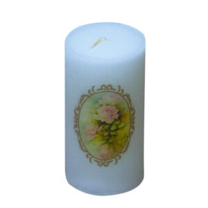 波斯蜡烛 – 黄色花卉型号 (2个)