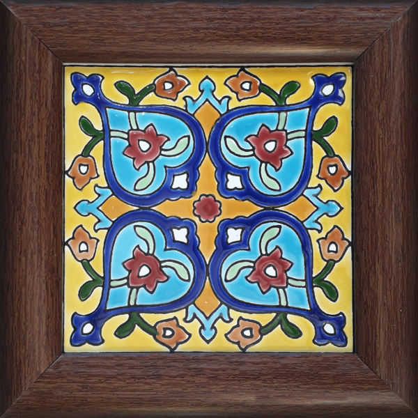 Main image of 装饰波斯镶框陶瓷砖 – Zahiri 款