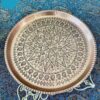 Thumbnail 3: 波斯铜盘，传统手工锤制棕色（Ahmadi）
