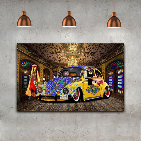Main image of 波斯帆布画 – 印制 Volkswagen 款