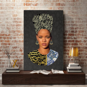 波斯帆布画 – 印制 Rihanna 款