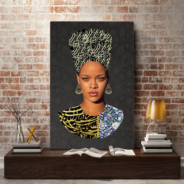 Main image of 波斯帆布画 – 印制 Rihanna 款