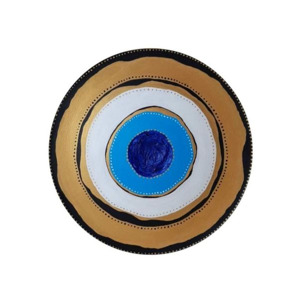 手绘装饰陶瓷盘 Cheshm Nazar II(护身眼)