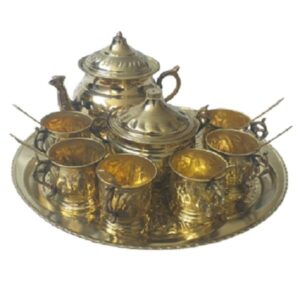 波斯黄铜茶咖具套装 – 复古款
