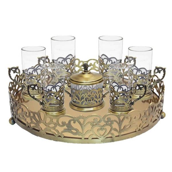 Main image of 波斯金属茶咖具套装 – 古铜色