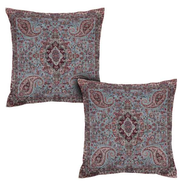 Main image of 波斯特尔梅靠垫套 – Banafshe 款（2件） | 优雅花卉设计