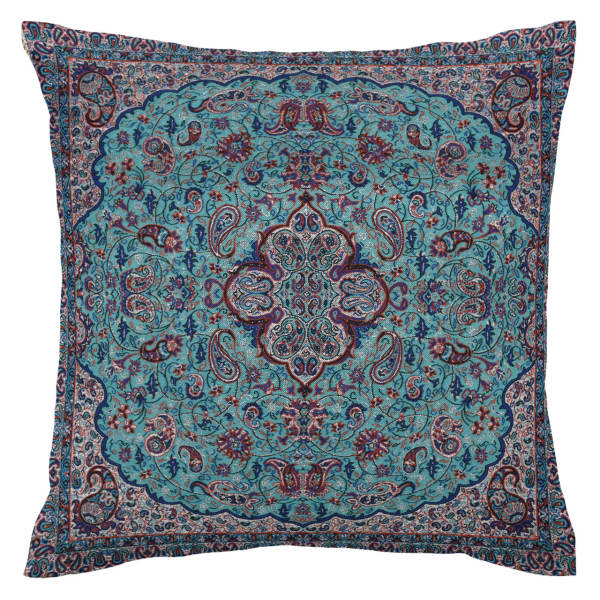 Main image of 波斯特尔梅靠垫套 – Blue Abbasi 款 | 手工丝绸设计