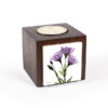 Thumbnail 2: 波斯木质立方体小蜡烛台 花形（2个）