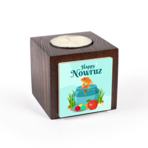 波斯木质立方体小蜡烛台 Nowrouzii（2个）