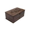 Thumbnail 2: 栗棕色木制茶叶收纳盒 – 波斯风格款