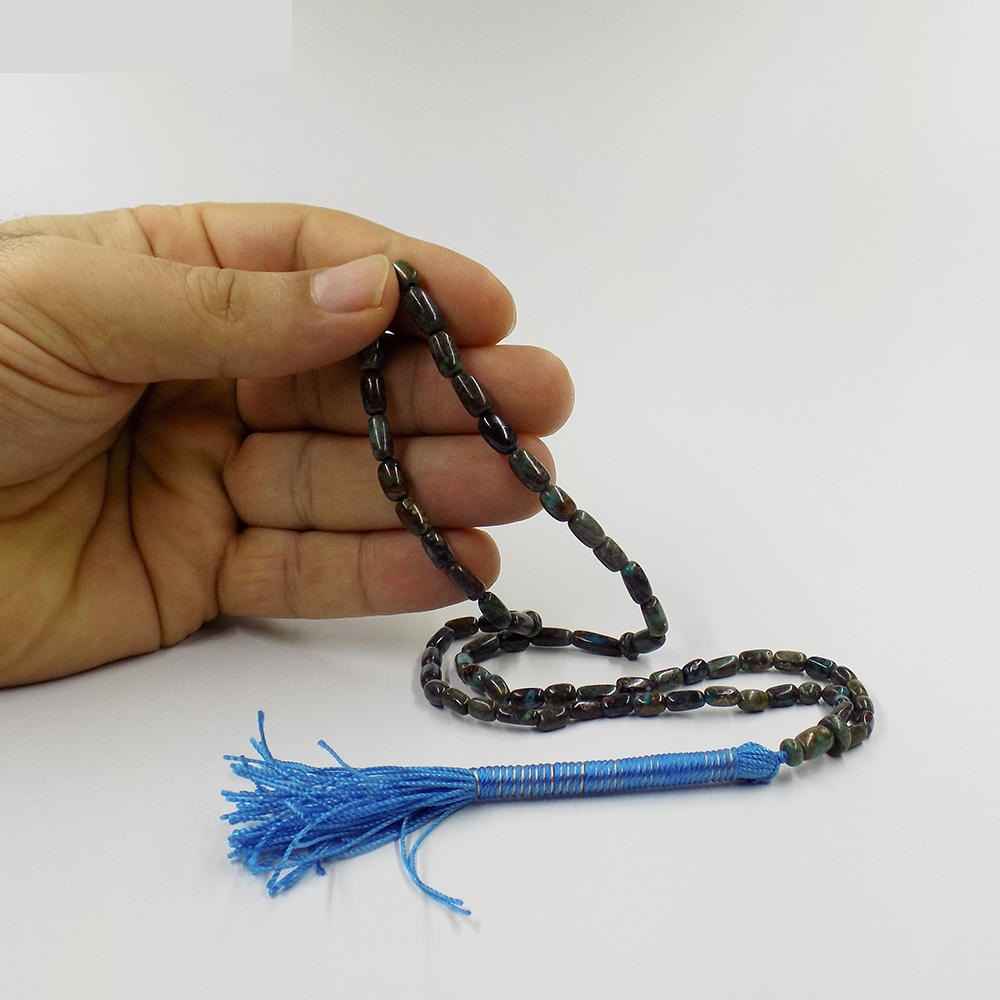 波斯内沙布尔绿松石念珠：祈祷用66颗手工制作彩色塔斯比