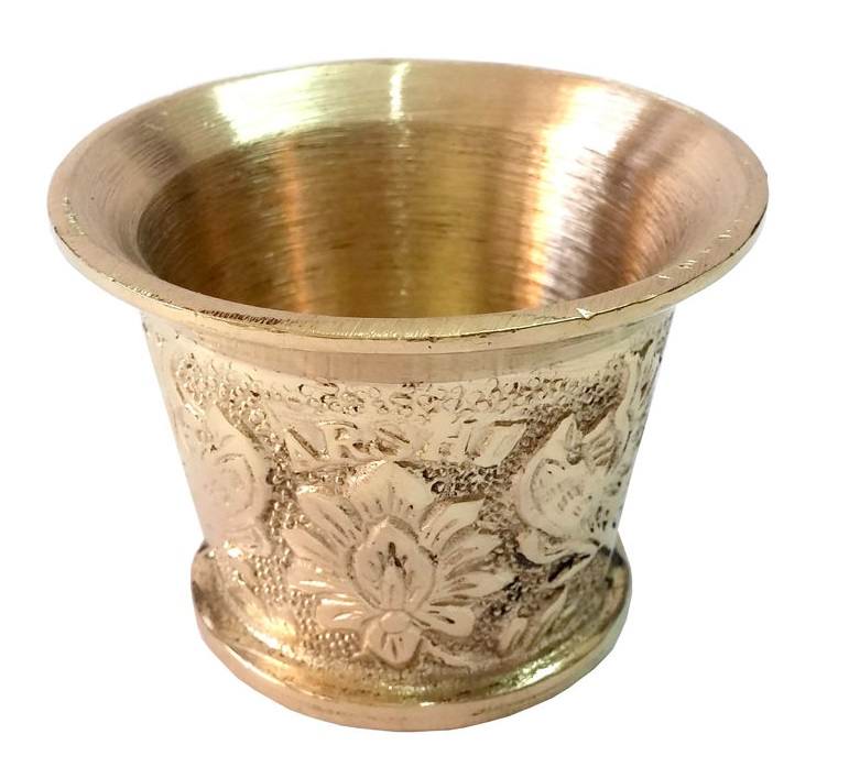 黄铜杵臼 —— 传统波斯花卉图案