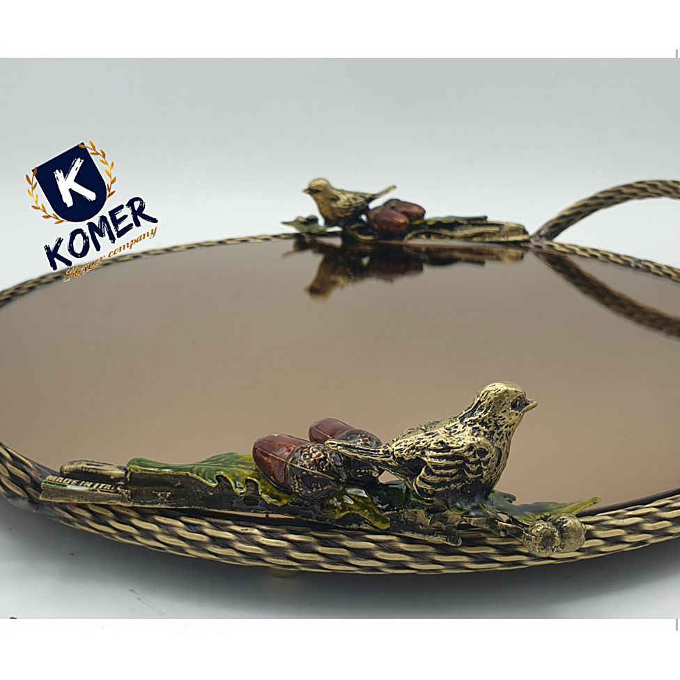 波斯黄铜茶盘，Sparrow款式