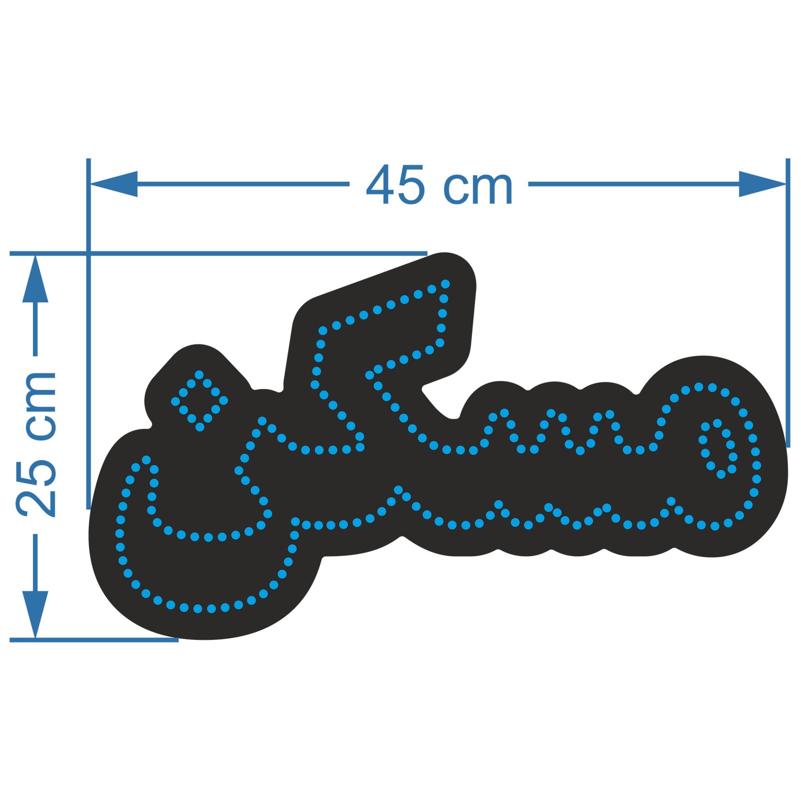 波斯LED招牌 – 蓝色Maskan