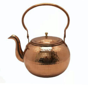 波斯铜茶壶 耐用炉顶式 传统锤花款 Atlasi