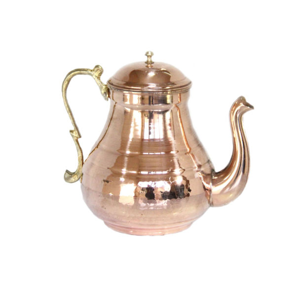 Main image of 波斯铜茶壶 手工锤花款 英式款