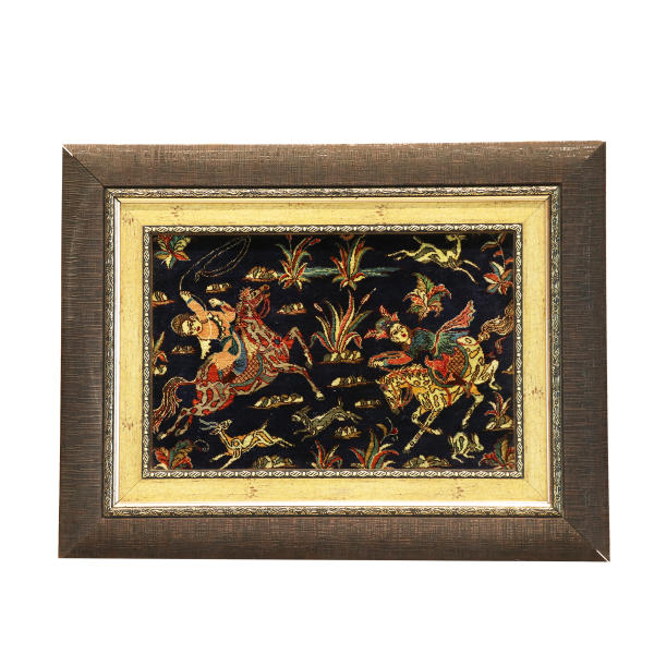 Main image of 库姆手工编织波斯图案地毯 —— 狩猎图案