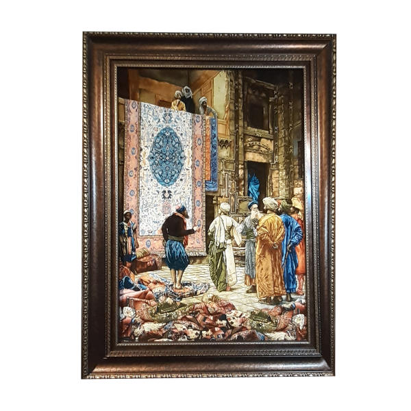 Main image of 大不里士手工编织波斯图案地毯 —— 集市图案