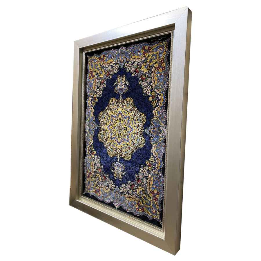 大不里士手工编织波斯挂毯 —— 花角团花图案