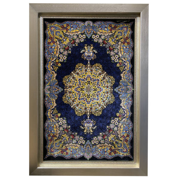 Main image of 大不里士手工编织波斯挂毯 —— 花角团花图案