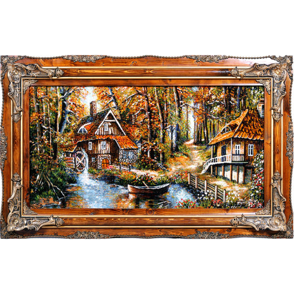 Main image of 大不里士手工编织波斯图案地毯 —— 丛林图案