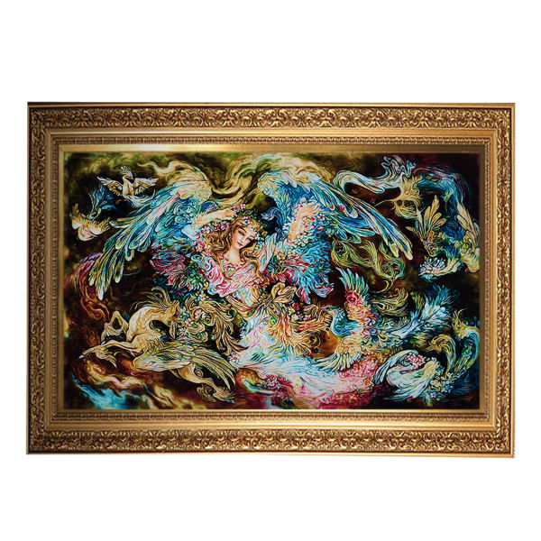 Main image of 大不里士手工编织波斯挂毯 —— 西摩尔神鸟细密画