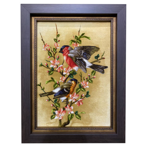 Main image of 大不里士手工编织波斯图案地毯 —— 麻雀图案