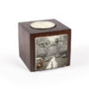 Thumbnail 3: 波斯木质立方体小蜡烛台 雪（2个）