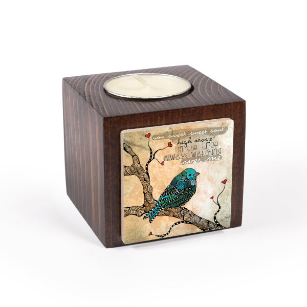 Main image of 波斯木质立方体小蜡烛台 Parand（2个）