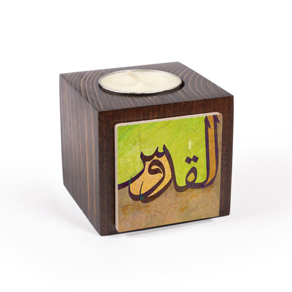 Main image of 波斯木质立方体小蜡烛台 Vira（2个）